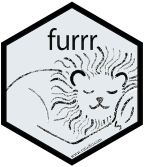 New furrr hex sticker.